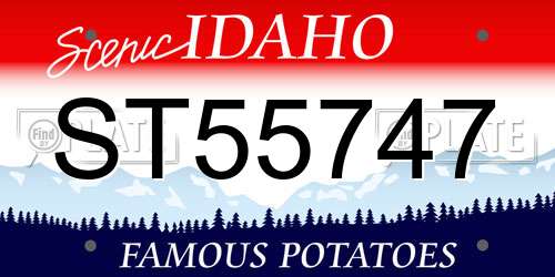 ST55747 Idaho License Plate