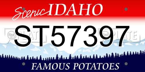 ST57397 Idaho License Plate
