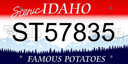 ST57835 Idaho License Plate