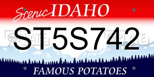 ST5S742 Idaho License Plate