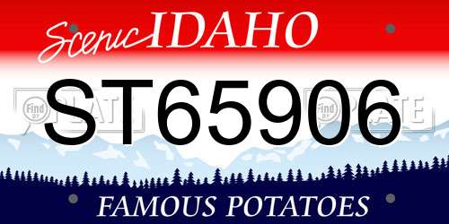 ST65906 Idaho License Plate