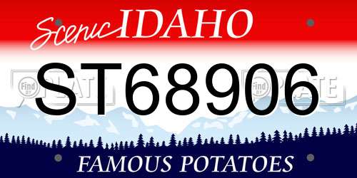 ST68906 Idaho License Plate