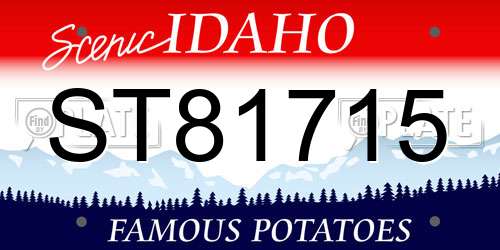 ST81715 Idaho License Plate