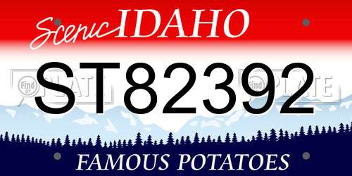ST82392 Idaho License Plate