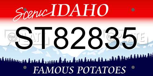 ST82835 Idaho License Plate