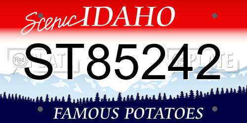 ST85242 Idaho License Plate