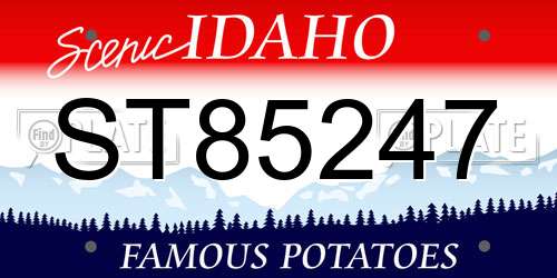 ST85247 Idaho License Plate
