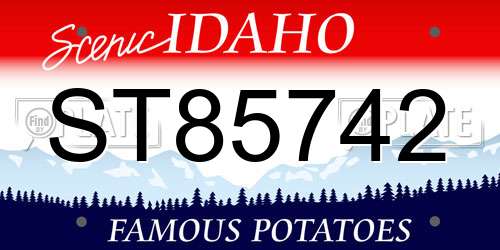 ST85742 Idaho License Plate