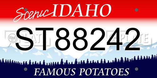 ST88242 Idaho License Plate