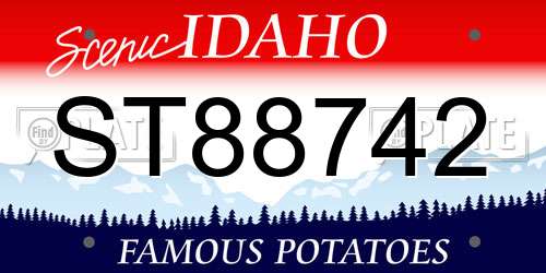 ST88742 Idaho License Plate