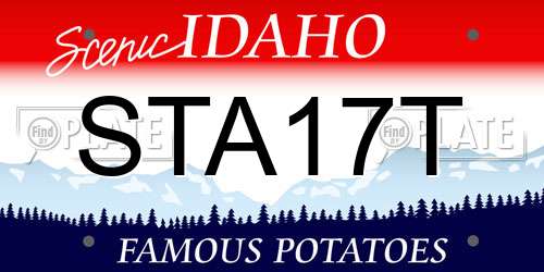 STA17T Idaho License Plate