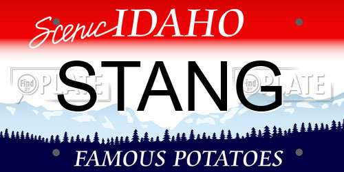 STANG Idaho License Plate