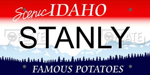 STANLY Idaho License Plate