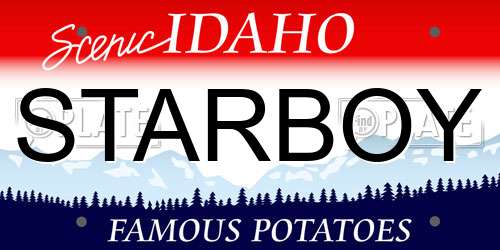 STARBOY Idaho License Plate