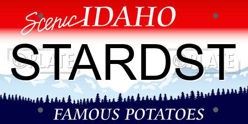 STARDST Idaho License Plate