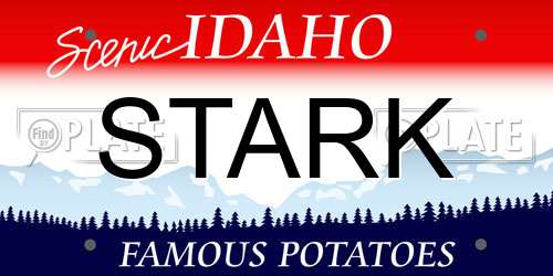 STARK Idaho License Plate