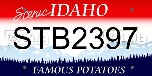 STB2397 Idaho License Plate