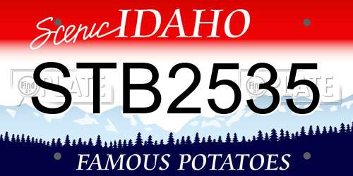 STB2535 Idaho License Plate