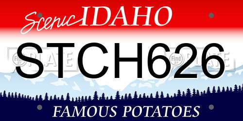 STCH626 Idaho License Plate