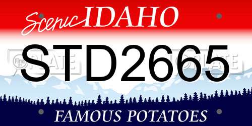 STD2665 Idaho License Plate