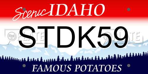 STDK59 Idaho License Plate