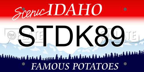 STDK89 Idaho License Plate