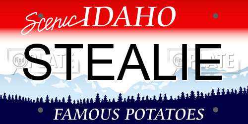 STEALIE Idaho License Plate
