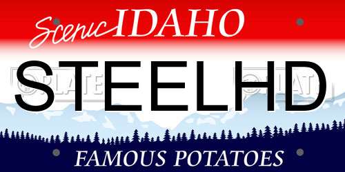 STEELHD Idaho License Plate
