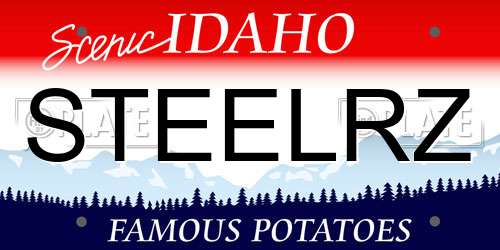 STEELRZ Idaho License Plate