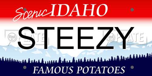 STEEZY Idaho License Plate