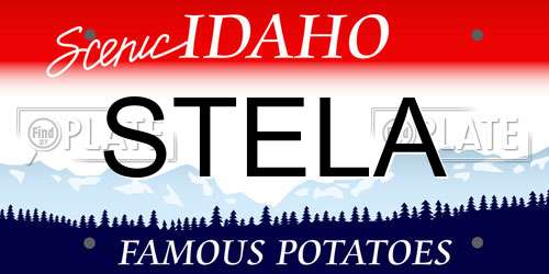 STELA Idaho License Plate