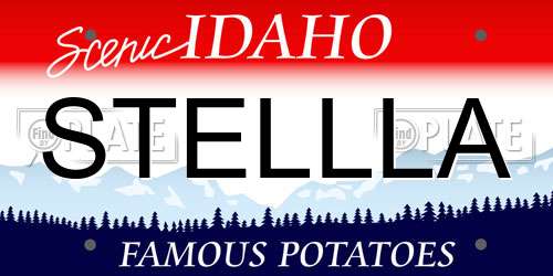 STELLLA Idaho License Plate