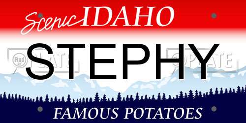 STEPHY Idaho License Plate