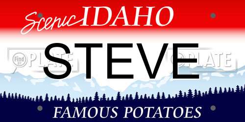 STEVE Idaho License Plate