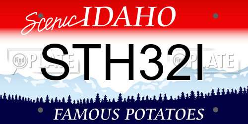 STH32I Idaho License Plate