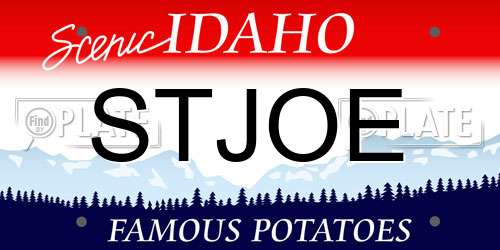 STJOE Idaho License Plate