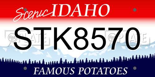 STK8570 Idaho License Plate