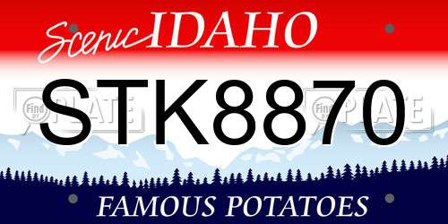 STK8870 Idaho License Plate