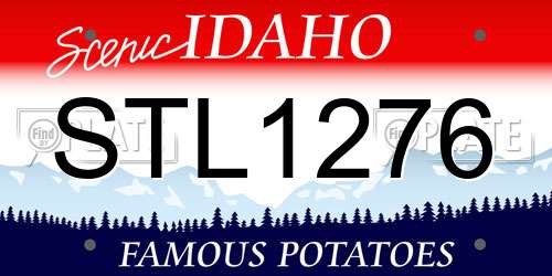STL1276 Idaho License Plate