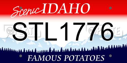 STL1776 Idaho License Plate