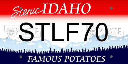 STLF70 Idaho License Plate