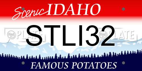 STLI32 Idaho License Plate