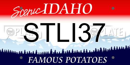 STLI37 Idaho License Plate