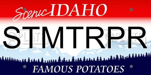 STMTRPR Idaho License Plate