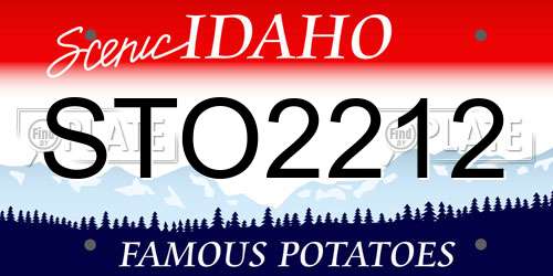 STO2212 Idaho License Plate