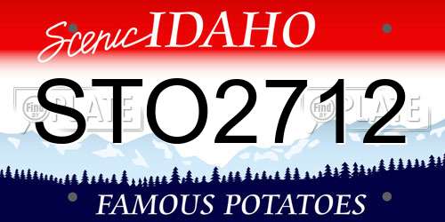 STO2712 Idaho License Plate