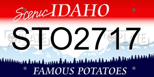 STO2717 Idaho License Plate