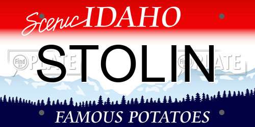 STOLIN Idaho License Plate