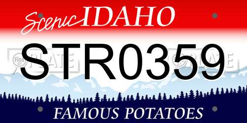 STR0359 Idaho License Plate