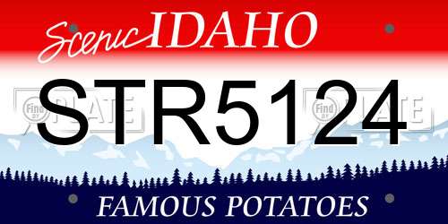 STR5124 Idaho License Plate